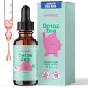 JoySpring DetoxZee Zeolite Drops for Kids – 비타민 D3 및 Cyanocobalamin 비타민 B12와 Clinoptilolite – 천연 베리 맛 액체 | 30 서빙