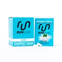 RUN GUM 민트 에너지 Gum 50mg 카페인 타우린 & 조각 당 B 비타민, 24 조각 (12의 포장), 2 조각 = 1 커피 또는 에너지 음료, 설탕 무료, 영 칼로리