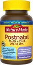 Nature Made Postnatal Multivitamin + DHA 200 mg, 60 Softgels, Breastfeeding, Postnatal Vitamin & Nutrients는 철, 비타민 D3, 칼슘, 이오딘을 포함