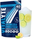 Vitalyte Electrolyte 분말 음료 혼합, Isotonic Electrolyte Hydration 혼합, 글루텐 무료 포스트 운동 분말 혼합, 1, 35 온스 팩., 차가운 감귤류 풍미