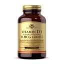 Solgar 비타민 D3 (Cholecalciferol) 10 mcg (400 IU) - 250 Softgels - 건강한 뼈 & 치아 유지 - 면역 체계 지원 - 비 GMO, 글루텐 무료, 낙농장 무료 - 250 서빙