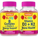 이름 * 그래 B Complex Kids + 비타민 D3 + K2 Kids, Gummies Bundle - 훌륭한 타스팅, 비타민 보충, 글루텐 무료, GMO 무료, Chewable Gummy