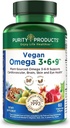 순수성 제품 Omega 3-6-9 Vegan와 채식주의자 공식 - “5에서 1" 정유 지방산 단지 - 과학적으로 공식화한 식물 기초를 두는 Omega 3 6 9 정유 지방산 (EFA) -에서 (60)