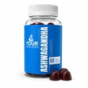 Ashwagandha Gummies 혼합 Berry KSM-66, 라이온의 Mane, 비타민 D, 비 GMO, 글루텐 - 무료, 젤라틴 무료 & Kosher (60 개)