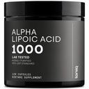 Toniiq 1000mg 매우 고강도 알파 Lipoic 산성 캡슐 - 높게 순화된 99%+ USP 기준 - 120의 캡슐 ALA 보충교재