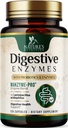 소화 효소 - Bromelain, Papain, Probiotics & Prebiotics와 Bloating & Gut 건강 지원을위한 슈퍼 다이제스트 멀티 효소 복합체 - 여성 및 남성을위한 소화 건강 지원 - 120 캡슐