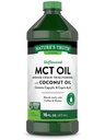 자연의 진실 MCT 오일 | 16 fl. oz | Keto, Unflavored Formula | 코코넛 오일 | Vegan, Non-GMO, 글루텐 무료 보충