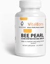 Bee Pollen Supplment - Bee Pollen, Propolis 및 Royal Jelly - Vitaleons Bee Pearl - 각 진주에는 비타민, 미생물, 폴리페놀 및 산화 방지제가 있습니다 (채식, 60 캡슐)