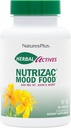 Natures Plus Herbal Actives NutriZAC Mood Food - 300 mg St Johns Wort, 90 Vegan Bi-Layered Tablets - 최대 Potency Natural Mood Booster - 채식주의 자, 글루텐 프리 - 90 서빙