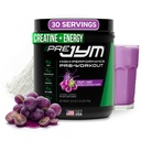 JYM 보충교재 과학 전 JYM 포도 캔디 남자 & 여자를 위한 전 운동 분말, BCAAs, Nootropics, Creatine HCI, Citrulline, beta 알라닌, betaine, Taurine, Huperzine, 30의 서빙