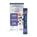PROTEKT GABA L Theanine Supplement | 성인용 Melatonin-Free Sleep Aid | 야간 지원 및 휴식용 Valerian Root | GABA Calm Liquid Drink Mix for Adults | 혼합 Berry, 팩 10