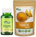 ORGANIC ZING Spirulina 캡슐 - 30Cap & 심황 분말 - 115g