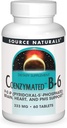 Source Naturals Coenzymated B-6는 건강한 신경계*, 333mg - 60 정제를 승진시킵니다