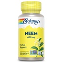 SOLARAY Neem 리프 400mg | 건강한 혈액, 피부 및 면역 시스템 지원 | 비 GMO, 비건 및 실험실 인증 | 100 VegCaps
