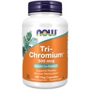 NOW 식품 보충제, 세 배 - 크롬 TM 500 mcg Cinnamon, Insulin Co-Factor *, 180 Veg 캡슐