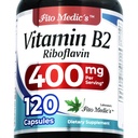 FITO MEDIC의 실험실 | 비타민 b2 |120 캡슐 | 400mg | riboflavin 400mg | b2 비타민 400mg | b2 | riboflavin | 매우 높은 흡수.