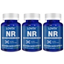 Lovita NR (Nicotinamide Riboside) 350 mg, Trans-Resveratrol 및 Betaine와 NAD 보충, 촉진 NAD 플러스 수준, 건강한 노후화, 30 Vegan Enteric 코팅 캡슐 (포장 3)