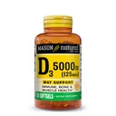 MASON NATURAL 비타민 D3 125 mcg (5000 IU), 지원 뼈, 근육 & Immune 건강, 물고기 생강에서, 50 Softgels의 팩 3