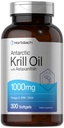 Horbäach Antarctic Krill Oil 1000mg Softgels | 300 Count | 오메가 3 보충제 Astaxanthin, EPA, DHA | Non-GMO, 글루텐 프리