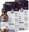 마리 Originals Natural Ear Oil Drops | 감염 예방을위한 Mullein Garlic Oil Ear Drops, 성인, 어린이 및 애완 동물, Soothes Ear Pain & Wax Removal, Earache Remedies (2 팩)