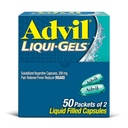 Advil Liqui-Gels Pain Reliever와 Fever Reducer, 두통, 허리 통증, 생리통 및 관절 통증 완화를위한 Ibuprofen 200mg 성인을위한 통증 의학 - 50x2 액체 채워진 캡슐