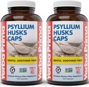 Yerba Prima Psyllium Husks Caps, 625 mg, 400 캡슐 (포장 2) - 남성과 여성을위한 천연 섬유 - 일반 지원 보충교재