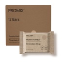 ProMix Nutrition Protein Puff Bar, 12-Pack - 초콜릿 칩 - Marshmallow Crispy Treat - Go Snack에서 훌륭한 Tasting & Healthy - 높은 단백질 및 낮은 칼로리 - 글루텐, 콩, 옥수수에서 비 GMO 및 무료