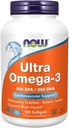 지금 음식 - 울트라 오메가 - 3 500 EPA / 250 DHA - 180 Softgels