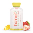 Huma Plus (Double Electrolytes) - Chia Energy Gel, Strawberry Lemonade, 12 젤, 25mg 카페인 - Stomach Friendly, Real Food Energy Gel