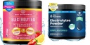 KEY NUTRIENTS Electrolytes Powder 번들 – 수분이 많은 딸기 Lemonade & Unflavored Electrolyte Powder (90 서빙 각) – Sugar-Free, Keto-Friendly Hydration Powder for Energy, Recovery & Endurance