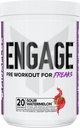 FINAFLEX Engage Pre Workout, Sour Watermelon - Train Harder, Longer & Stronger - Creatine, Beta-Alanine, Alpha GPC, Citrulline 및 Caffeine - 20 서빙 포함