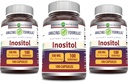 놀라운 수식 Inositol 500 Mg | 캡슐 보충 | Non-GMO | 글루텐 프리 | 미국에서 제작 (패키지 3 | 100개)