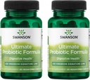 Swanson Ultimate Probiotic 공식 소화 건강 면역 체계 지원 66 억 CFU Prebiotic NutraFlora scFOS 30 DRcaps Veggie 캡슐 (캡) (2 팩)