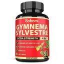 Satoomi Pure Gymnema Sylvestre 캡슐 추출물 - 3 개월 동안 90 캡슐 - Neem 잎, Holy Basil & Turmeric Curcumin 뿌리와 결합
