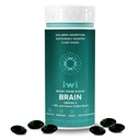 Iwi Life Brain Omega-3, 60 Softgels (30 서빙), EPA + DHA, Focus, Memory 및 Mood Support Dietary Supplement, Krill & Fish Oil Alternative, No Fishy Aftertaste와 Vegan Plant 기반 조류 오메가-3