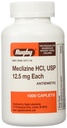 MECLIZINE TABS 12.5 MG OTC*RUG 크기: 1000년