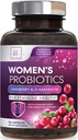 여성 소화 건강 지원을위한 Probiotics - 60 억 CFU 여성 프로바이오틱스, pH 균형을위한 16 Strains, Gut Health, Urinary 및 면역 지원을위한 Cranberry와 질 지원 - 120 캡슐
