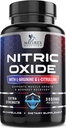 Nitric 산화물 승압기 여분 힘 3000mg - 3X 힘 L 아르기닌 & Citrulline, 남자를 위한 제일 질 산화물 보충교재, 지원 근육, 심장 건강, 에너지 보충교재, 미국에서 병에 넣어진, 60의 캡슐
