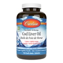 Carlson - Cod Liver Oil Gems, 460 mg Omega-3s + Vitamins A & D3, Wild-Caught Norwegian Arctic Cod-Liver Oil, Sustainably Sourced Nordic Fish Oil Capsules, 레몬, 150 소프트 젤