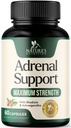 Adrenal 지원은 외피 Complex, 제일 에너지 보충교재, 지원 Cortisol 건강 & 에너지 수준, 여자 & 남자를 위한 매일 Ashwagandha, 지원 Adrenal 피로 & 면역 체계, 60의 캡슐을 보충합니다