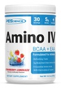 PEScience Amino IV BCAA & EAA 분말, 필수 아미노산, 타우린, Hydration와 근육 회복을 위한 전해질, 남자 & 여자를 위한 설탕 자유로운, 포스트 운동 - 딸기 Lemonade, 30의 서빙