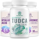 TUDCA Liver는 1100mg와 Liposomal Hyaluronic 산 보충물 1000mg의 높은 생물 분해성 보충교재를 보충합니다 (3)