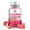 비타민 D3 Gummies를 가진 칼슘 구연산염 1200mg, 여성 & 남자를 위한 비타민 D3를 가진 칼슘 Gummies, 뼈 근육을 위한 칼 마그네슘 아연 건강한 자연적인 백색 복숭아 풍미 30 일 공급
