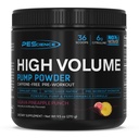 PEScience 높은 볼륨 Stim-Free 사전 운동 펌프 분말, L Citrulline 및 L Arginine Nitrate, 남성과 여성을위한 비 자극 사전 운동, 36 Scoops, Guava Pineapple Punch