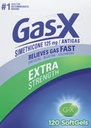 가스-X 여분 125mg 힘 가스 기복 Simethicone 120 Softgels