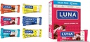 LUNA Bar 다양한 팩 (12 개) + 초콜릿 페퍼 민트 스틱 (12 팩) - 글루텐 프리 스낵 바