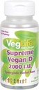 VegLife Supreme Vegan D Vegan 태블릿, 2000 iu, 100 개