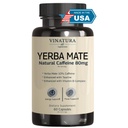 Yerba Mate 1400mg - Magic Natural Caffeine & Energy Supplements *USA Made & Tested * 타우린과 비타민 B 복합체로 향상된 높은 효능 - 60 캡슐