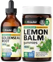 BIO KRAUTER Goldenseal Tincture 4 Fl. Oz. & 레몬 Balm 60 구미