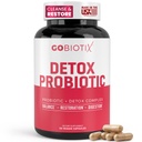 소화 건강을위한 GOBIOTIX Detox Probiotic 보충 - 우유 이틀, 심황, 과 다 델리 뿌리, 과트 건강을위한 효소 - 50 억 CFU - 60 캡슐